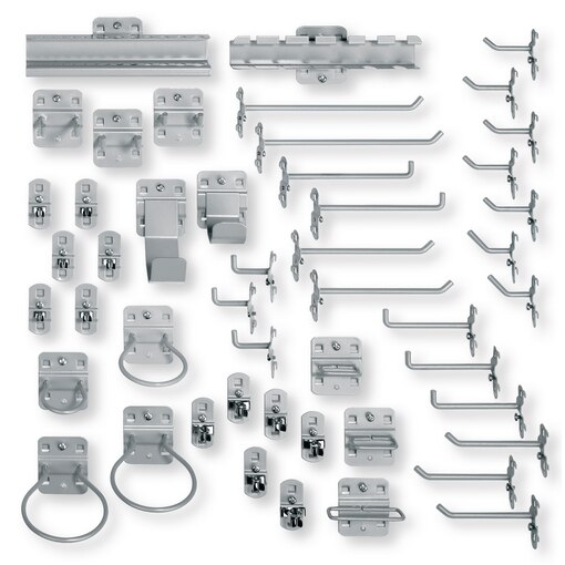 Lochplattenhalter-Set, 49-teilig